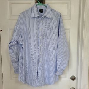 Jos. A. Banks Men's Classic Long Sleeve Dress Shirt, Size: XL Color: Blue